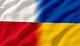 Gmina Parczew dla Ukrainy - połączenie Flagi Polski i Ukrainy
